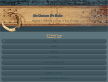 Tablet Screenshot of lifechoiceswemake.org